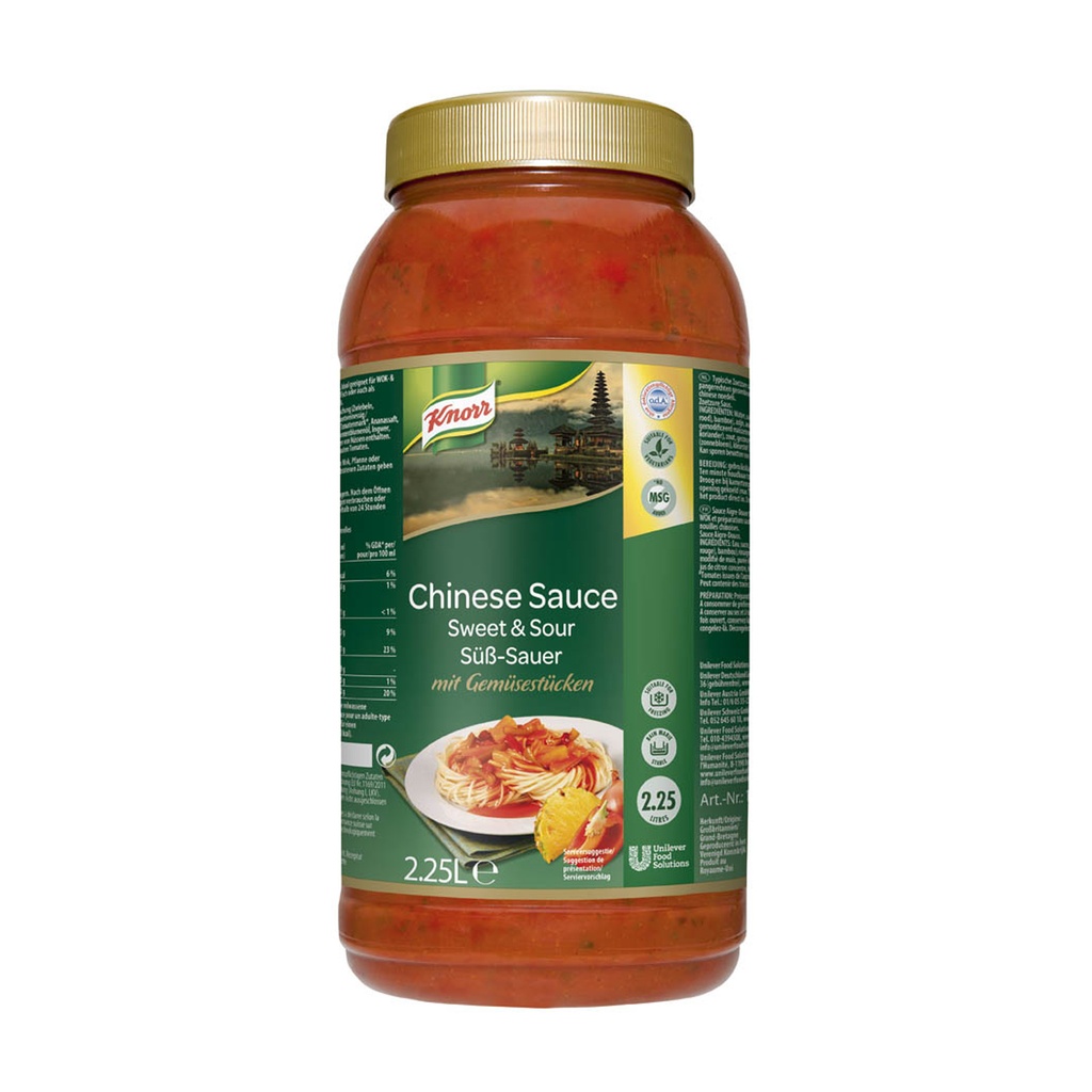 Chinese Sweet & Sour sauce Saus Ready to use Knorr 2,20 L