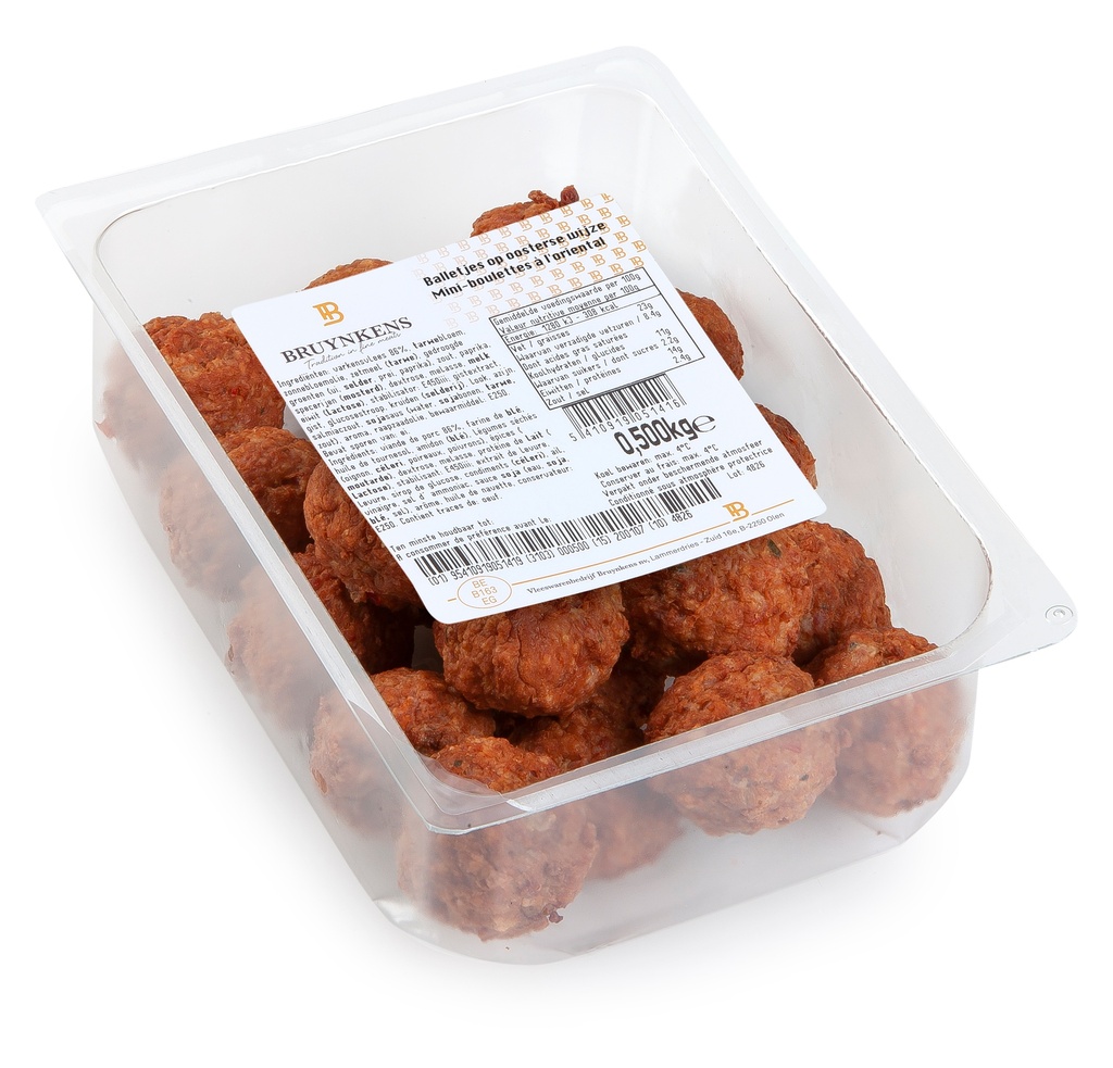 Gehaktbal Oosterse Vleeshapjes 500 gr