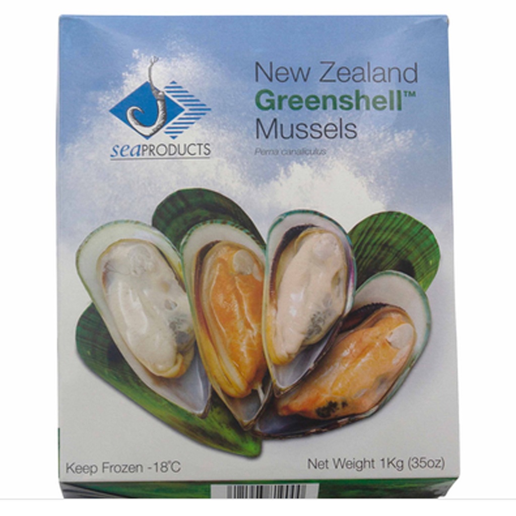 Mosselen Halve Schelp Greenshell 1 kg