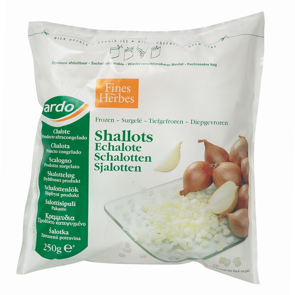 Sjalot Gesneden Ardo 250 gr