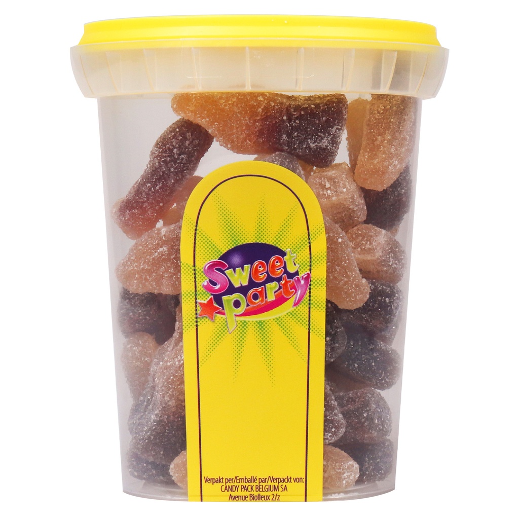 Sweet Party Cup Zure Cola Flessen 160 gr