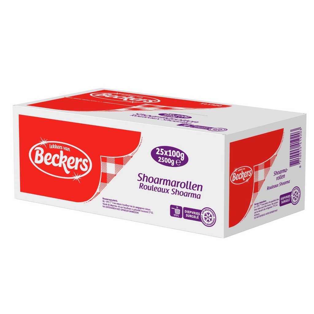 Shoarma Rol Beckers 25 x 100 gr