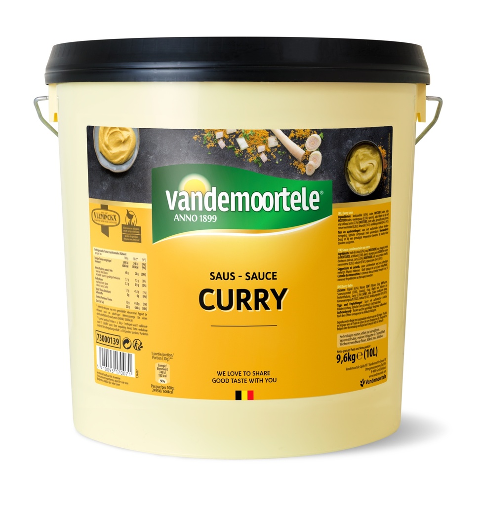 Curry Saus Vandemoortele Emmer 10 L