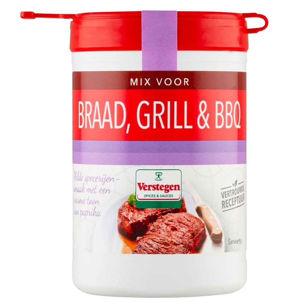 Mini Kruidenmix Braad,Grill,BBQ Verstegen Potje 60 gr