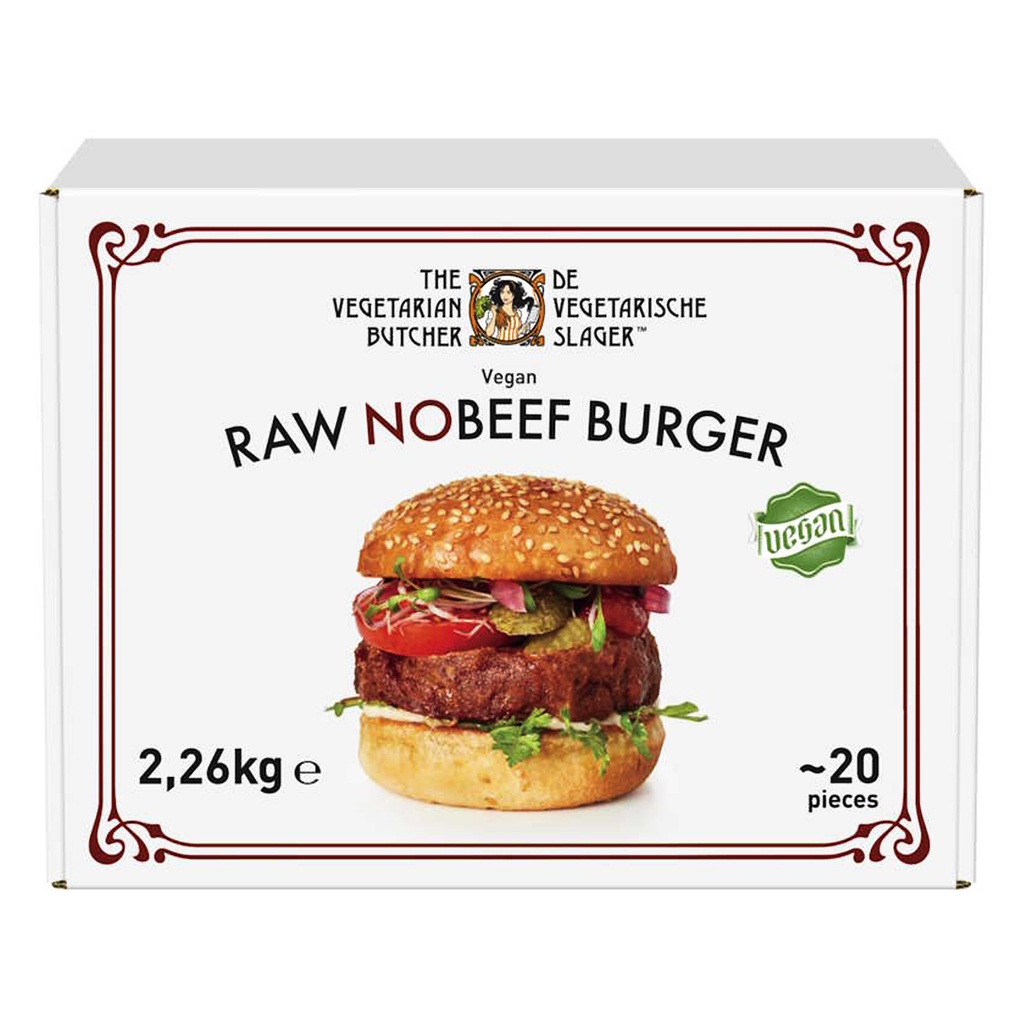 Raw No Beef Burger The Vegetarian Butcher 2.26 kg