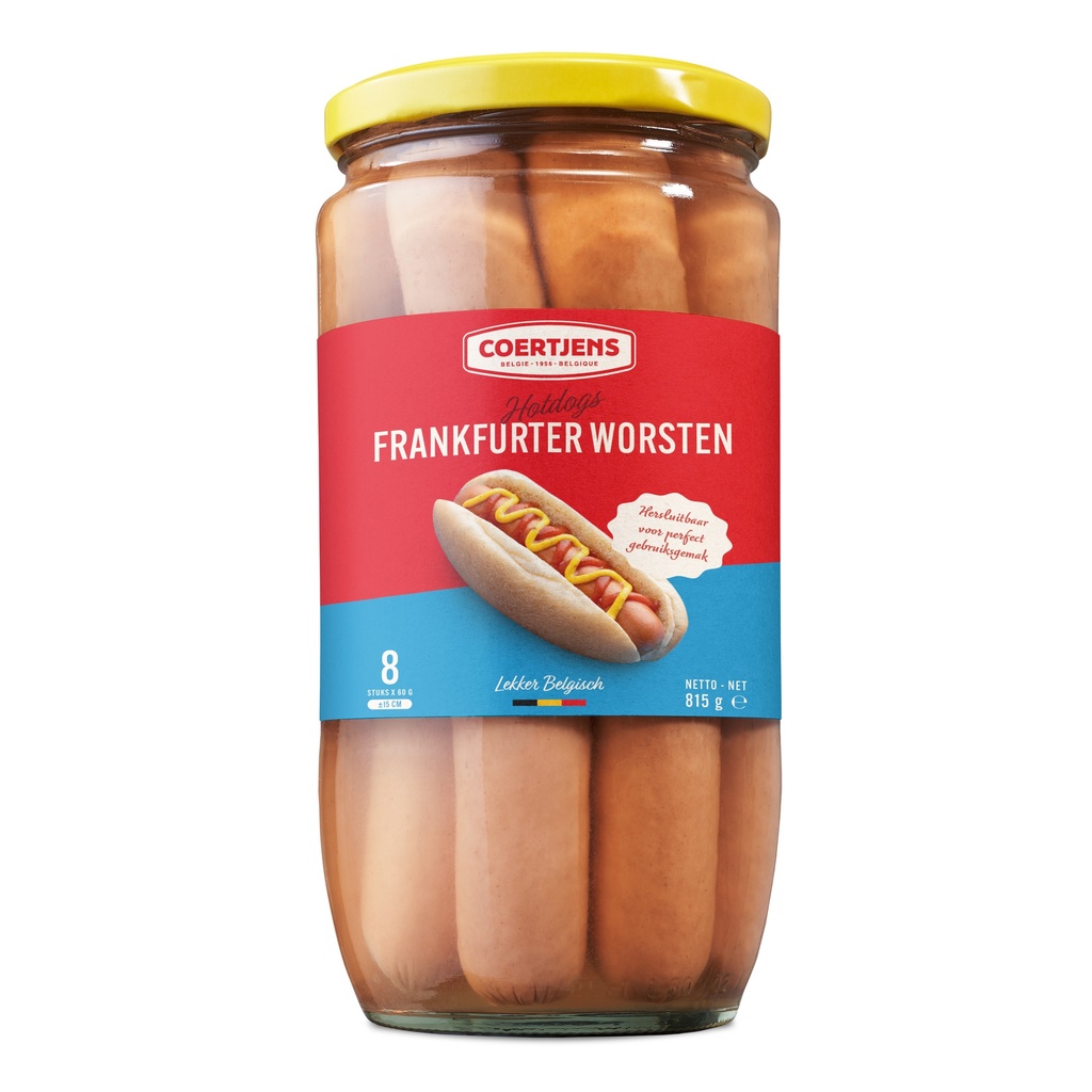 Frankfurterworst Coertjens Glas 8 x 60 gr