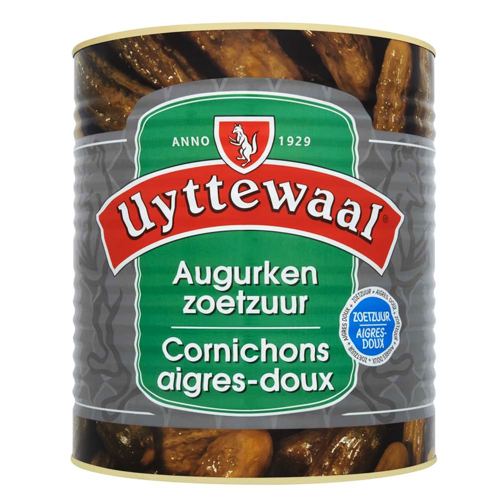 Cornichons Entiers Méga 50/60 Uyttewaal Boîte 10 L