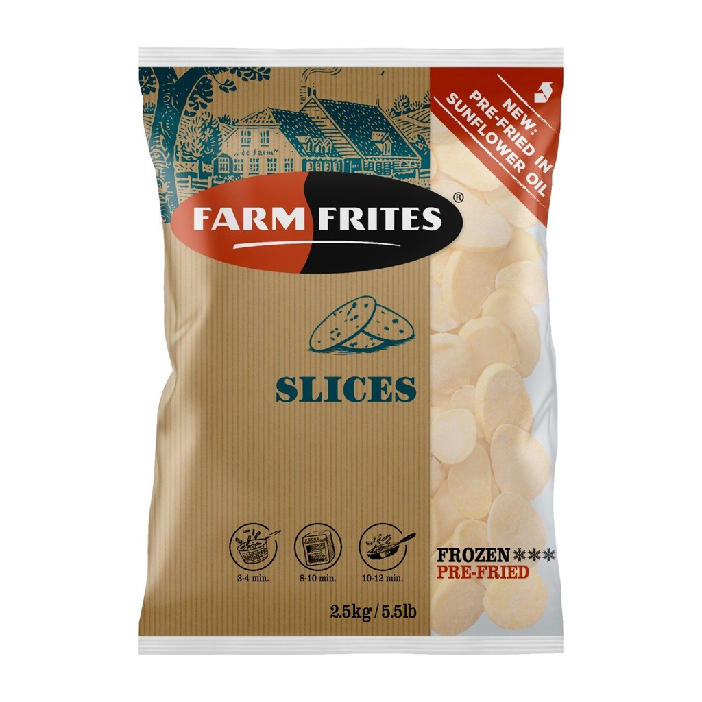 Potato Slices Farm Frites 2,5 kg