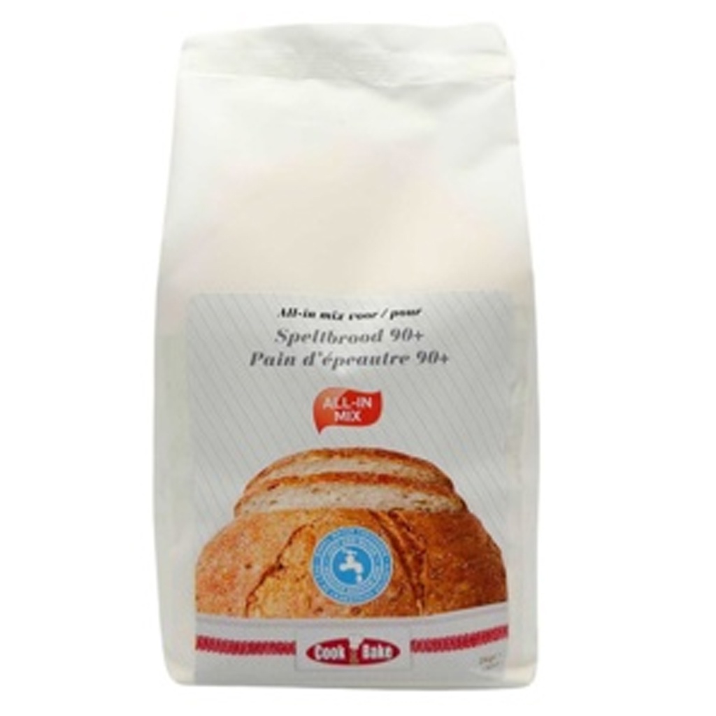 MIX ALL-IN POUR PAIN 100% EPEAUTRE COOK&BAKE 2KG