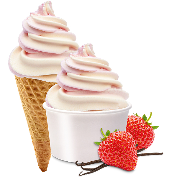 Strawberry/Vanilla Ice Cream One Shot 18 x 160 ml