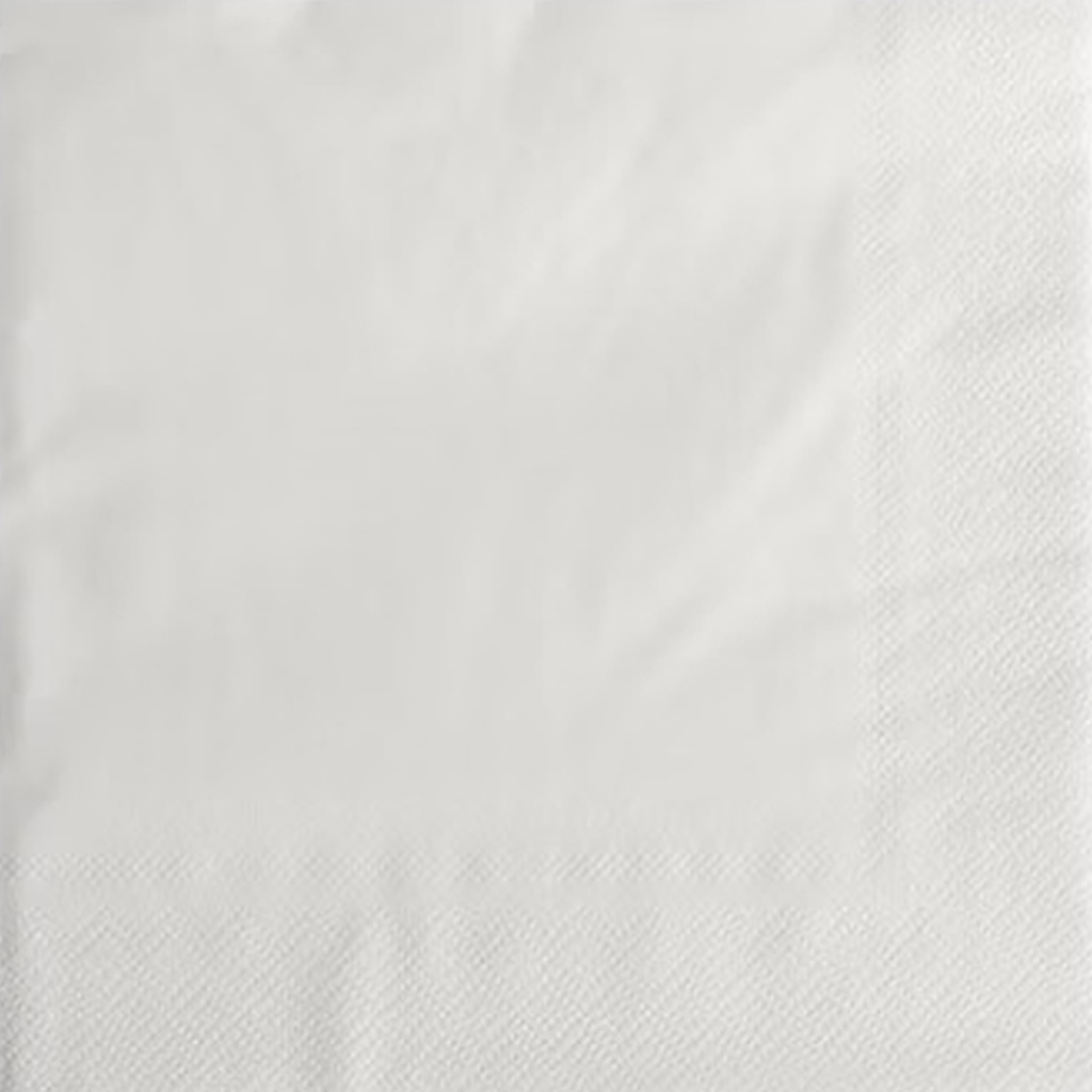 Serviette 1 Couche 33 cm Blanc 500 pcs