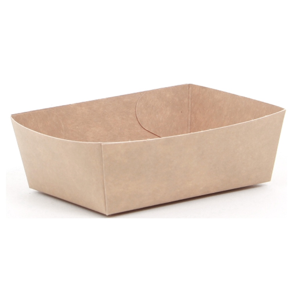 Karton Frietbak 75 Bruin Eco Is It 70x102x38 250st
