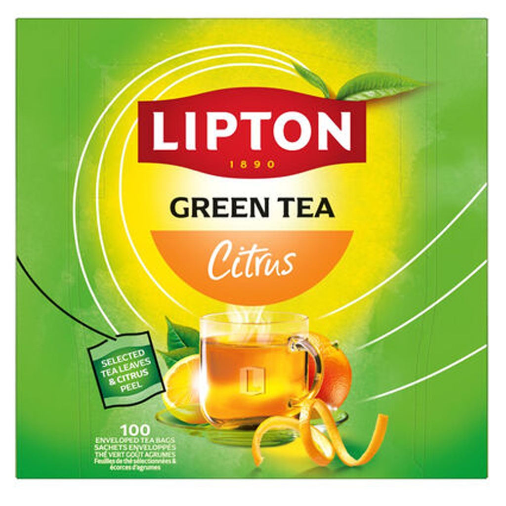 Lipton Thee Green Citrus  Feel Good Selection 100 st