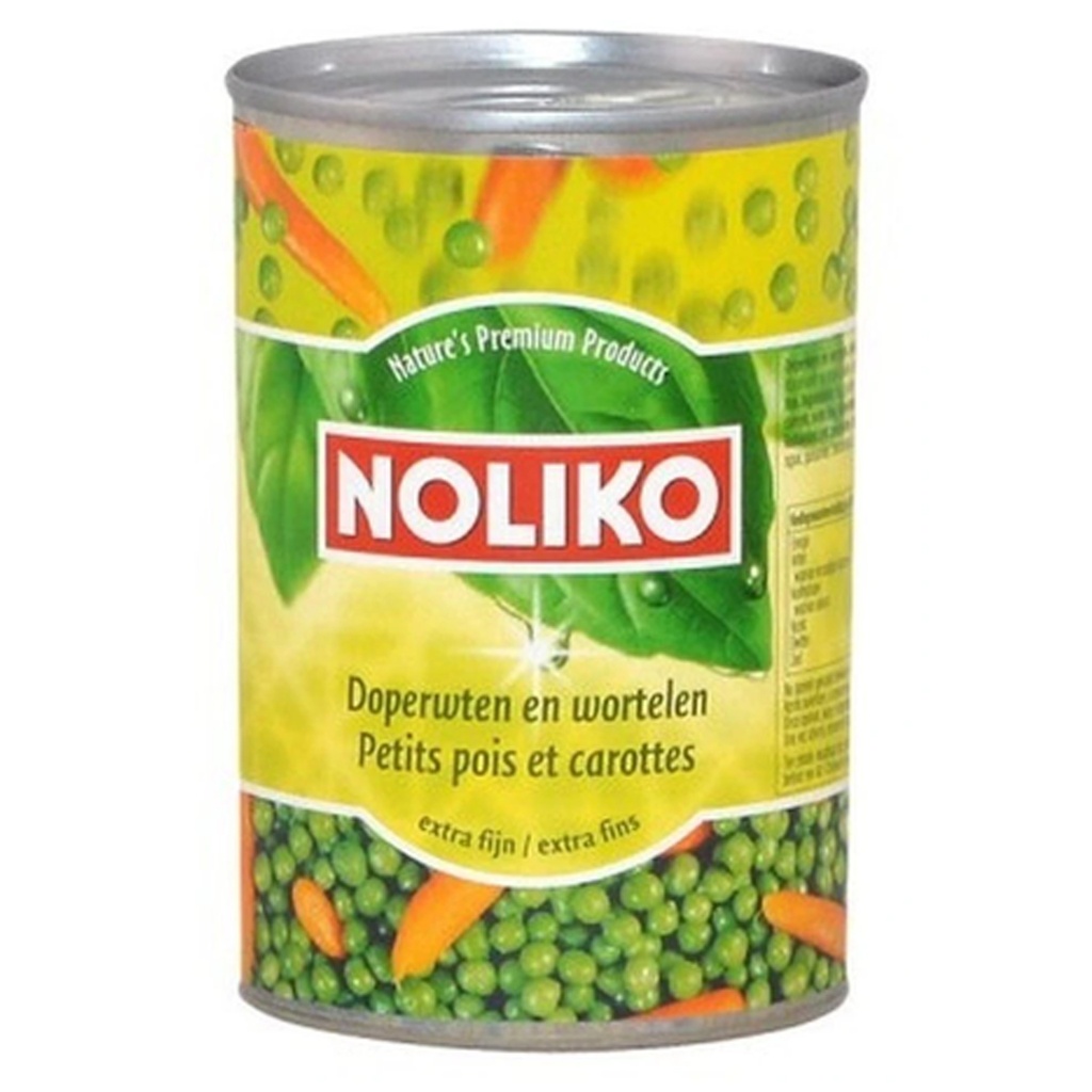 Erwten & Wortelen Extra Fijn Noliko Blik 0,5 L