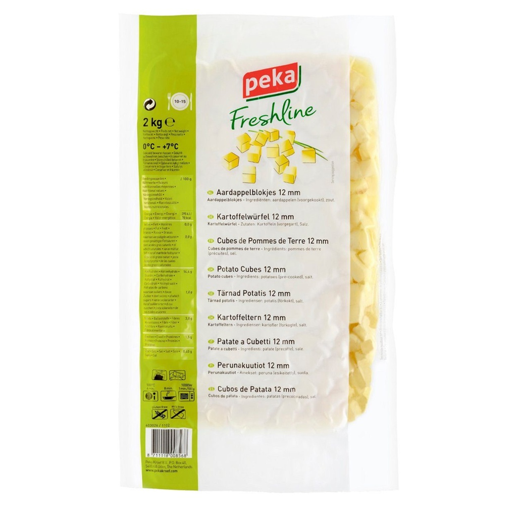 Aardappel Blokjes 12 mm Peka 2 kg