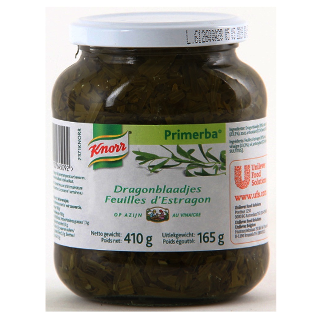 Primerba Dragonblaadjes op Azijn Glas 410 gr