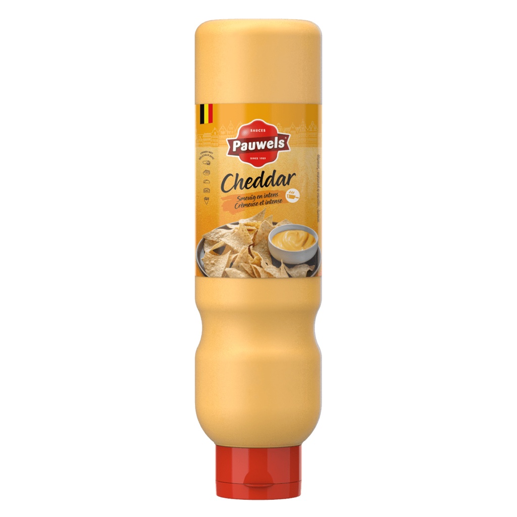Cheddar Saus (Hot/cold) Pauwels Tube 950 gr