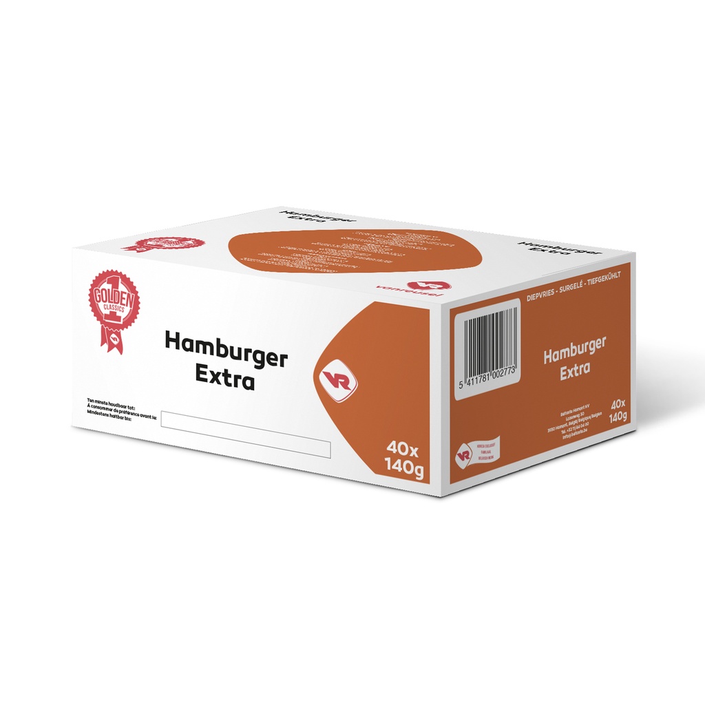 Hamburger Extra Vanreusel 40 x 140 gr