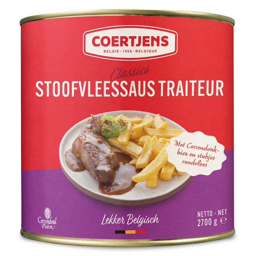 Gravy for Beef Stew Catering Beer Beef Coertjens Can 2,7 kg