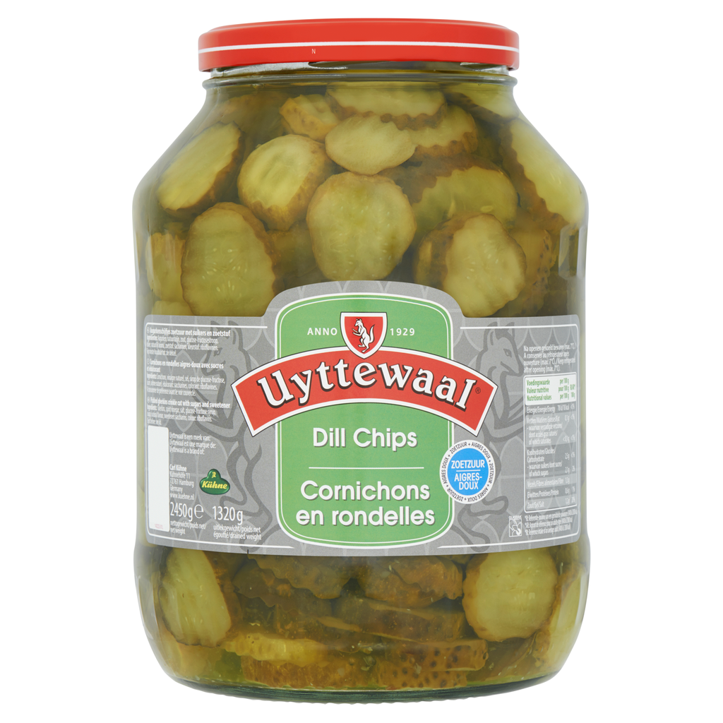 Dill Pickle Slices Uyttewaal Glass 2.45 kg