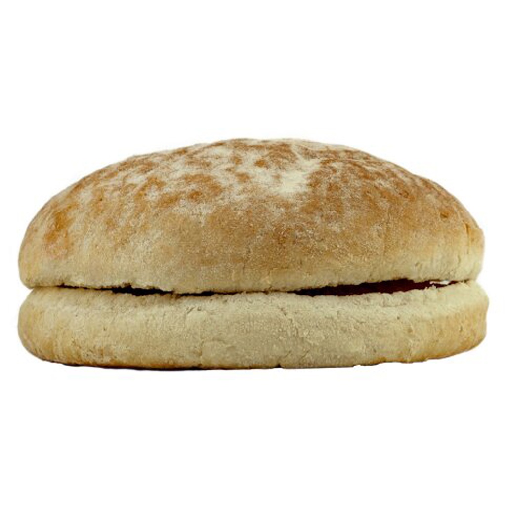 LA8301 Hamburgerbroodje White Floured Bap Cut La Streetfood 48 x 89 gr