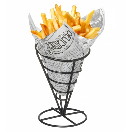 [90703] 630938 French Fries holder - Black - Hendi