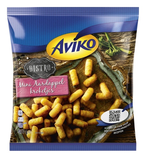[13301] Aardappel Kroketten Mini Airfryer Aviko 600gr