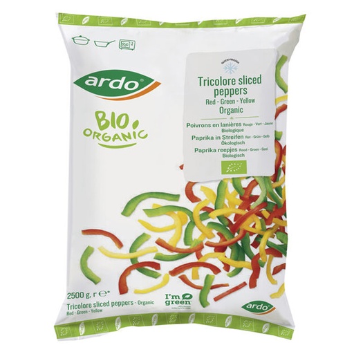 [16337] Paprika Reepjes Rood Groen Geel Ardo 2,5 kg