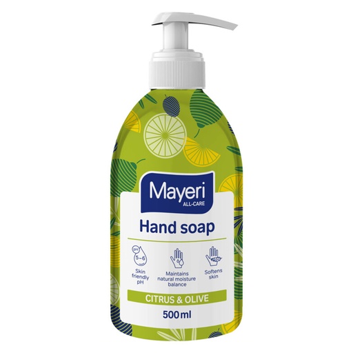 [909554] Handzeep Citrus & Olive Handpompje 500 ml