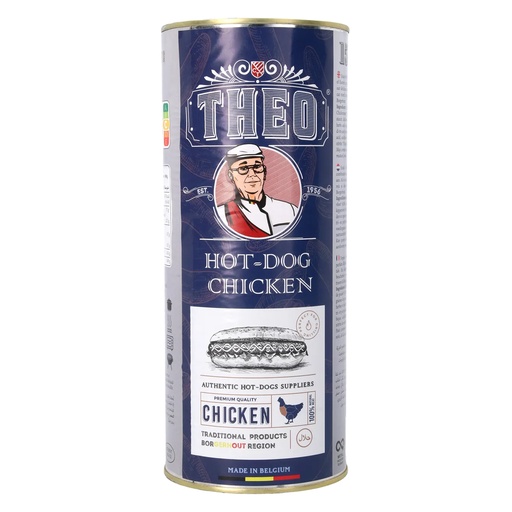 [22323] Theo Hotdog Beef - Chicken Blik 15 st