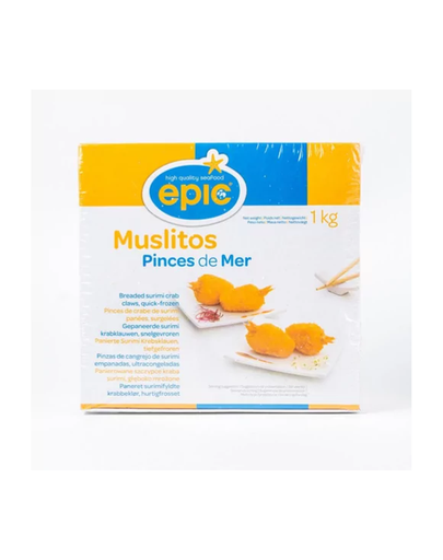 [146575] Muslitos Surimi Gepaneerd 33g/st Epic 1 kg