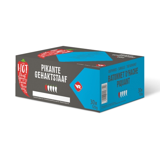 [11818] Gehaktstaaf Pikant Vanreusel 30 x 120 gr
