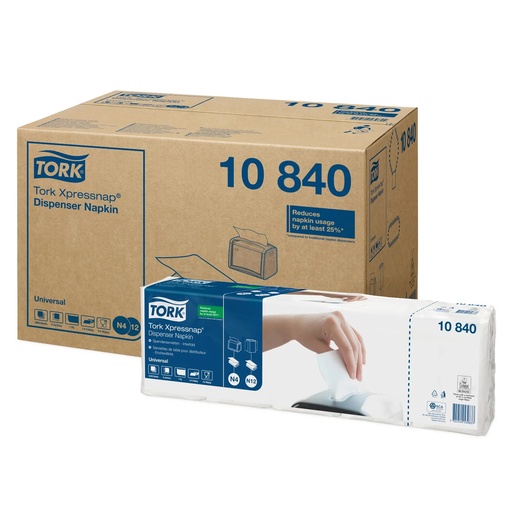 [86423] Tork Dispencer Serviettes - N4 - 8  x (5x225) - 22 x 33cm - 10840 N4