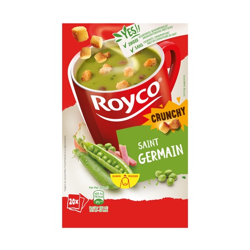 [40715] Royco Minute Soupe Pois Saint Germain Crunchy 20 pcs