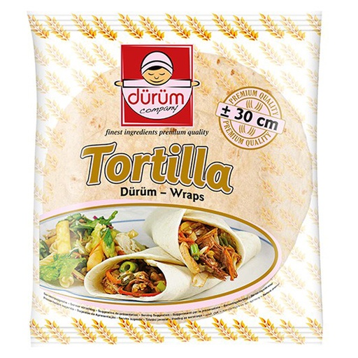 [1400700] Tortillas - Durum 30 cm - Durum Compagnie 18 st