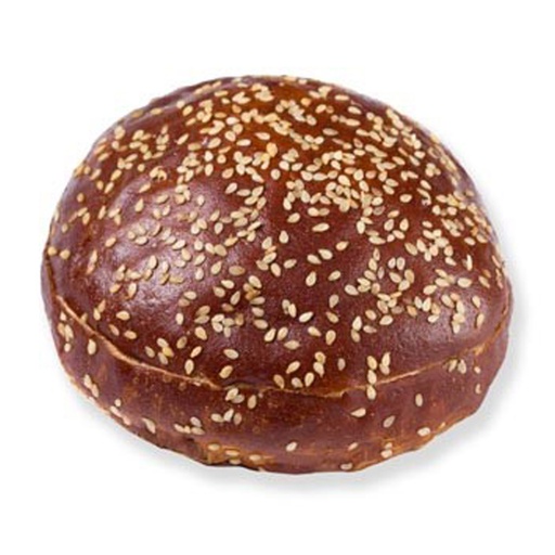 [1389954] 5387 Pretzel Sesam Hamburger bun Pastridor 25 x 85 gr