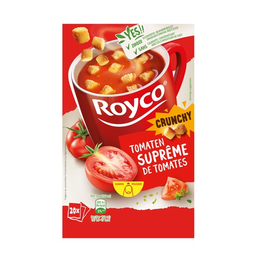 [40708] Royco Minute Soupe Tomates Supreme Crunchy 20 pcs