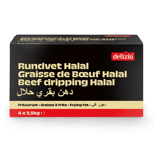 [31015] Graisse De Boeuf Halal Delizio 4 x 2,5 kg