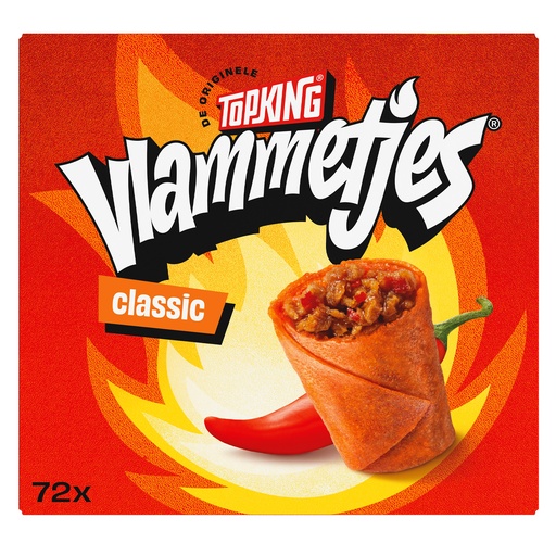 [13446] Vlammetjes Classic Topking 72 x 17 gr