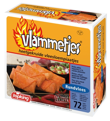 [13446] Vlammetjes Topking 72 x 17 gr