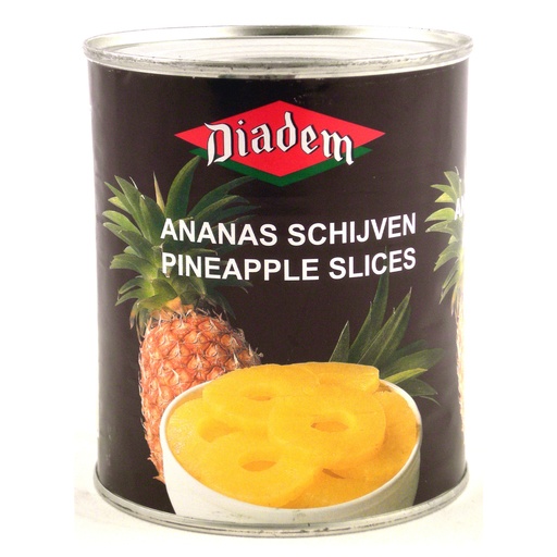 [52245] Ananas 10 Schijven Diadem Blik 0,5 L