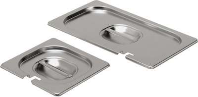 [906295] Gastronormdeksel 1/6 met lepeluitsparing rvs Kitchen Line 1st