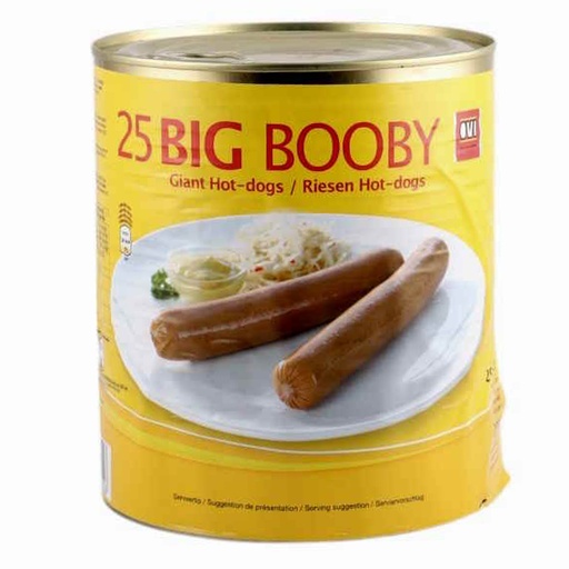 [22322] Hotdog Big Booby Ovi Blik 25 x 80 gr