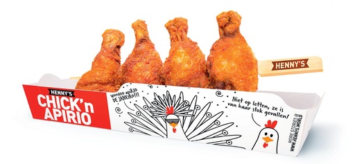 [11859] Chick'n Aperio Henny's 15 x 200 gr + scoops