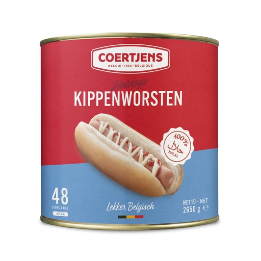 [22325] Kippenworsten Coertjens Blik 48 stuks