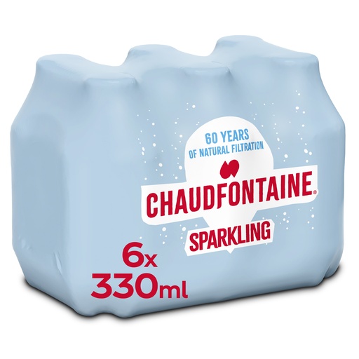 [97240] Chaudfontaine Pétillant Rouge Pet 6 x 33 cl