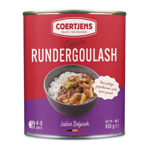 [22012] Stoofvlees Runds Coertjens Blik 850 gr