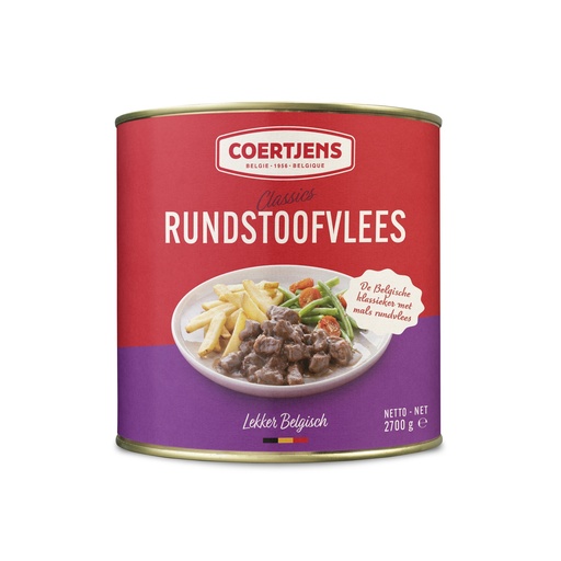 [22013] Stoofvlees Runds Coertjens Blik 2,7 kg