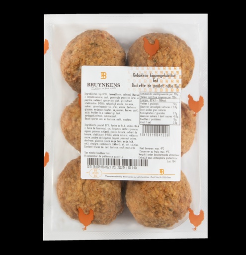 [20013] Gehaktbal Kip Gebakken Bruynkens 6  x100 gr
