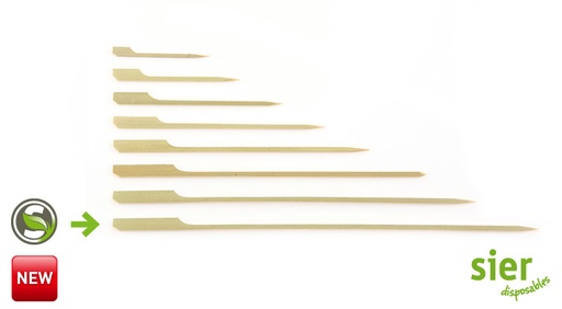[88324] Bamboosticks Vlakke Achterzijde 25 cm 250 st